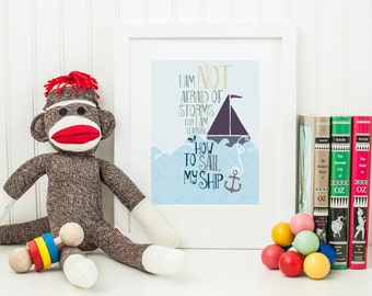 Popular items for not afraid of storms on Etsy