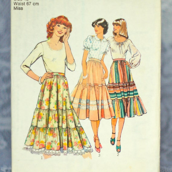 Peasant Skirt Sewing Pattern 68