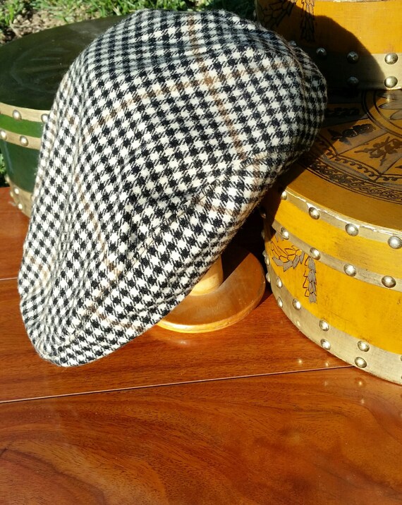 Mens Paperboy hat newsboy snap front hat snap by DaddiosVintage