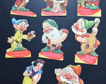 Snow White and the Seven Dwarfs 1938 / Valentine Cards / Mechanical ...