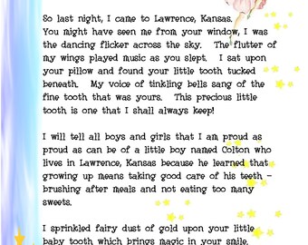 heart toothfairy letter