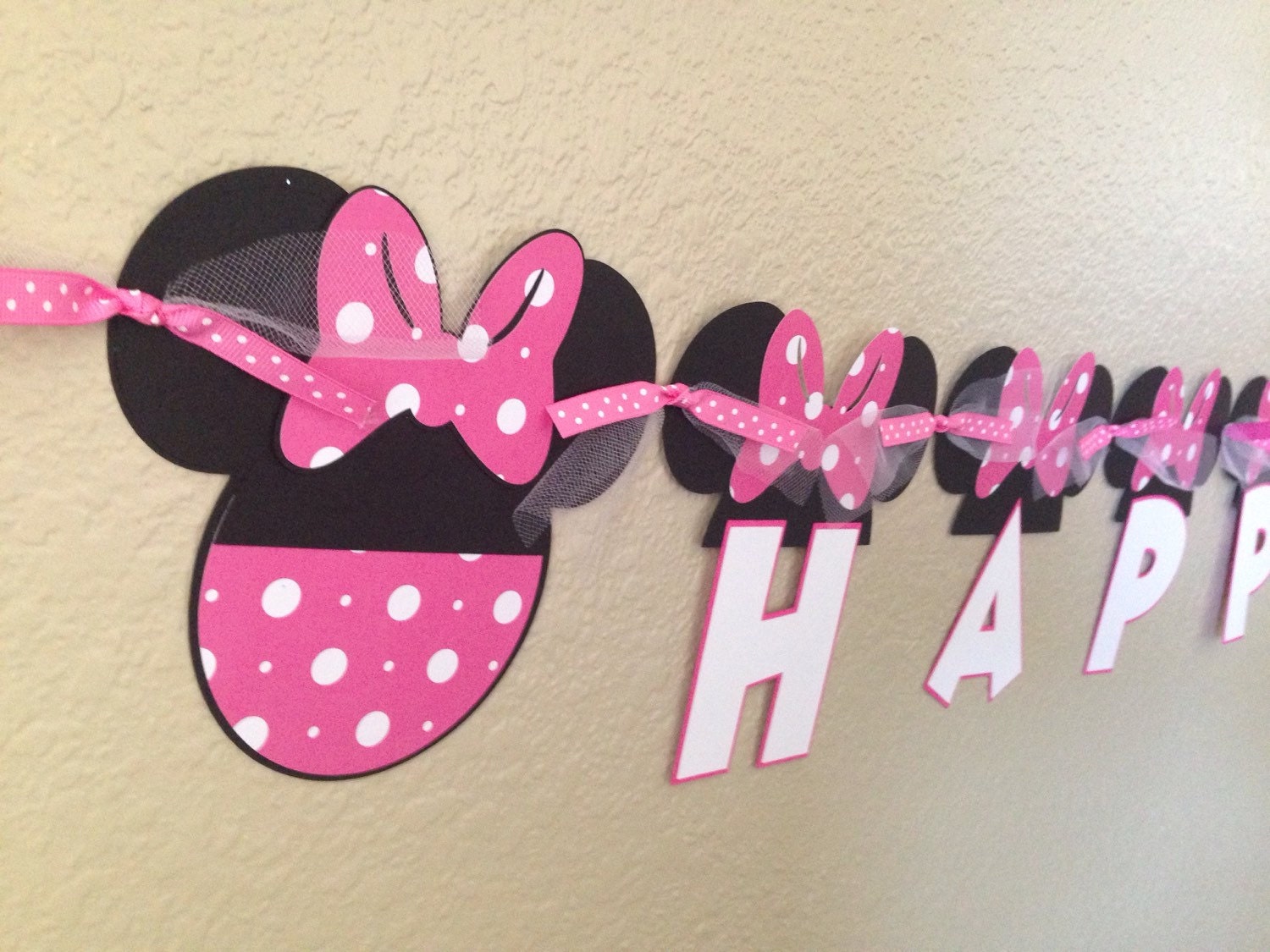 Minnie Mouse Banner Minnie Mouse Birthday Banner Minnie