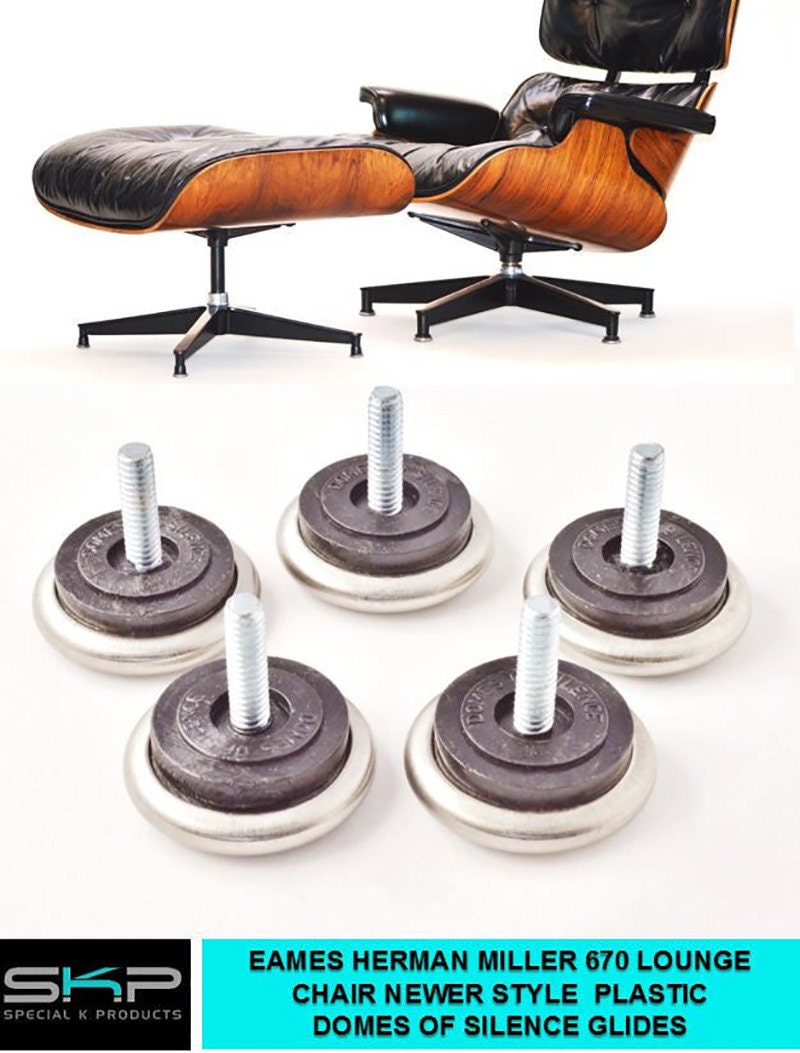 For Eames Herman Miller 670 Lounge Chair Glides Feet Domes of