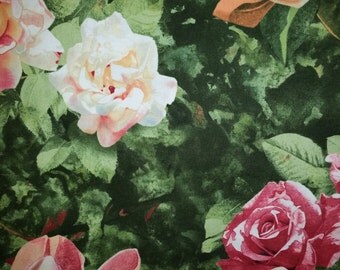 Roses & Magnolias Cotton Fabric