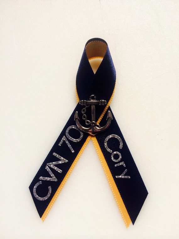 Navy Ship and Sailor Ribbon Medium