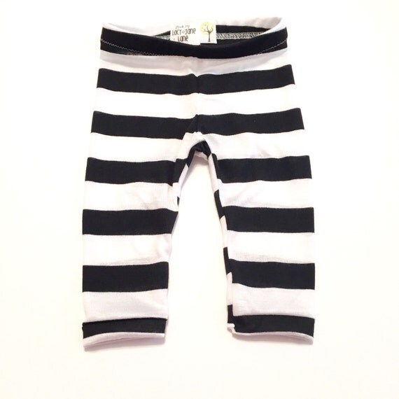 Black & White Stripe Leggings