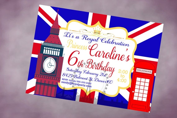 Invitation Anniversaire London