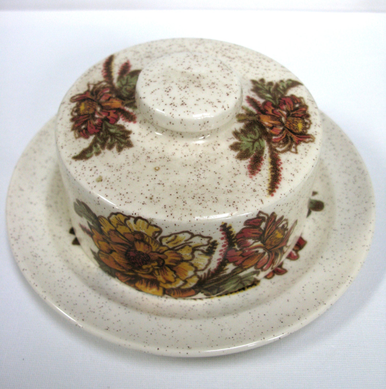 Palissy Butter Dish – Royal Worcester – Cottage Chic Butter Dish ...