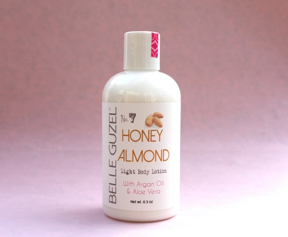 Honey Almond Body Lotion Natural Body Lotion By Belleguzelnaturals