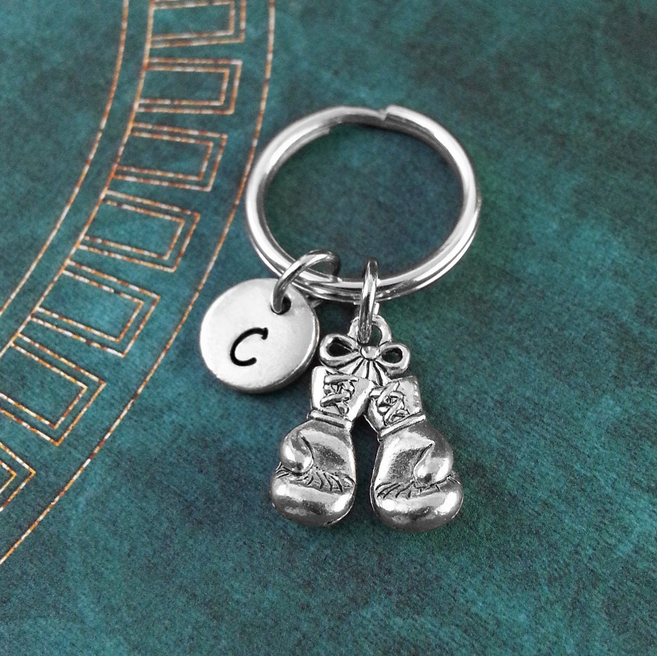 Boxing Gloves Keychain SMALL Personalized Keychain Boxing
