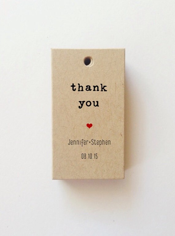 Favor Tags Custom Thank You Tags Custom Welcome Bag Tag Wedding Gift ...
