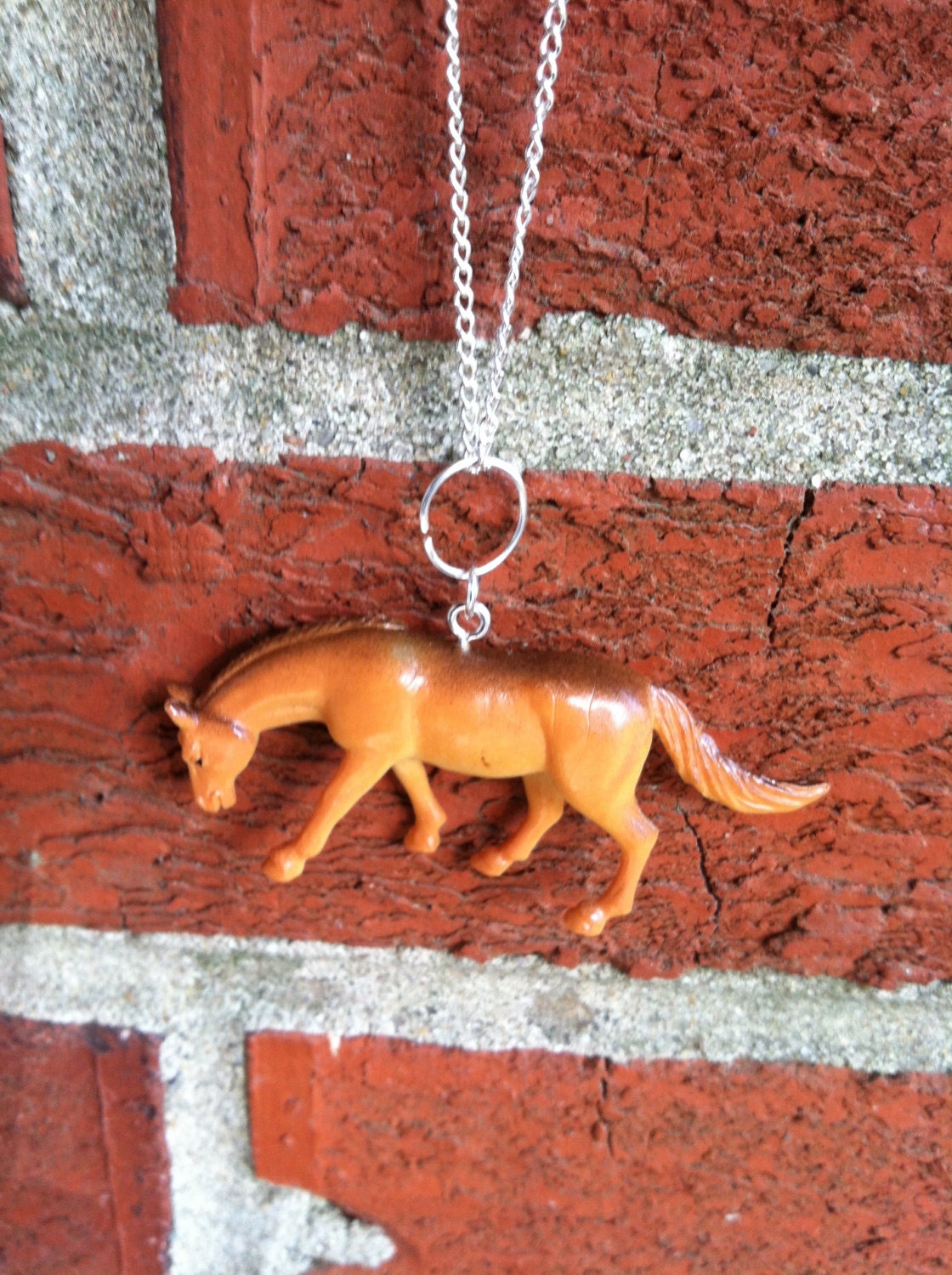 Horse Necklace Mare Pendant Animal Jewelry by PoppycockGifts