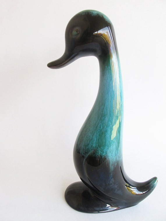 Duck ducks blue mountain pottery tall duck goose by AlbertsAttic
