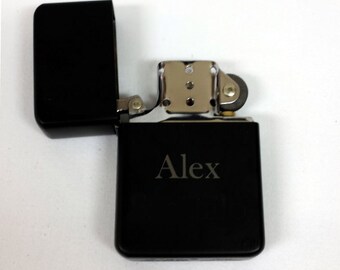 Engraved Lighter , Black, Refillable Lighter, Best Man Gift, Engraved Lighter, Groomsman Gift, Wedding Favor, Personalized Lighter, Gift,