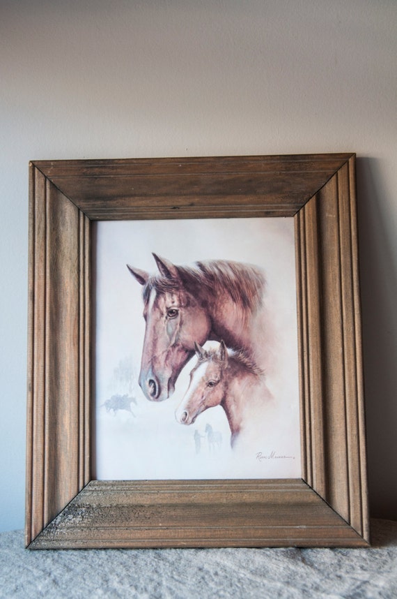 Ruane Manning Horse Print. Barn Wood Frame. Barn by SpottedByJenna