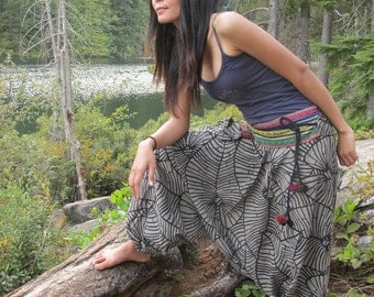 Lotus Leafs Baggy Harem Pants NK8