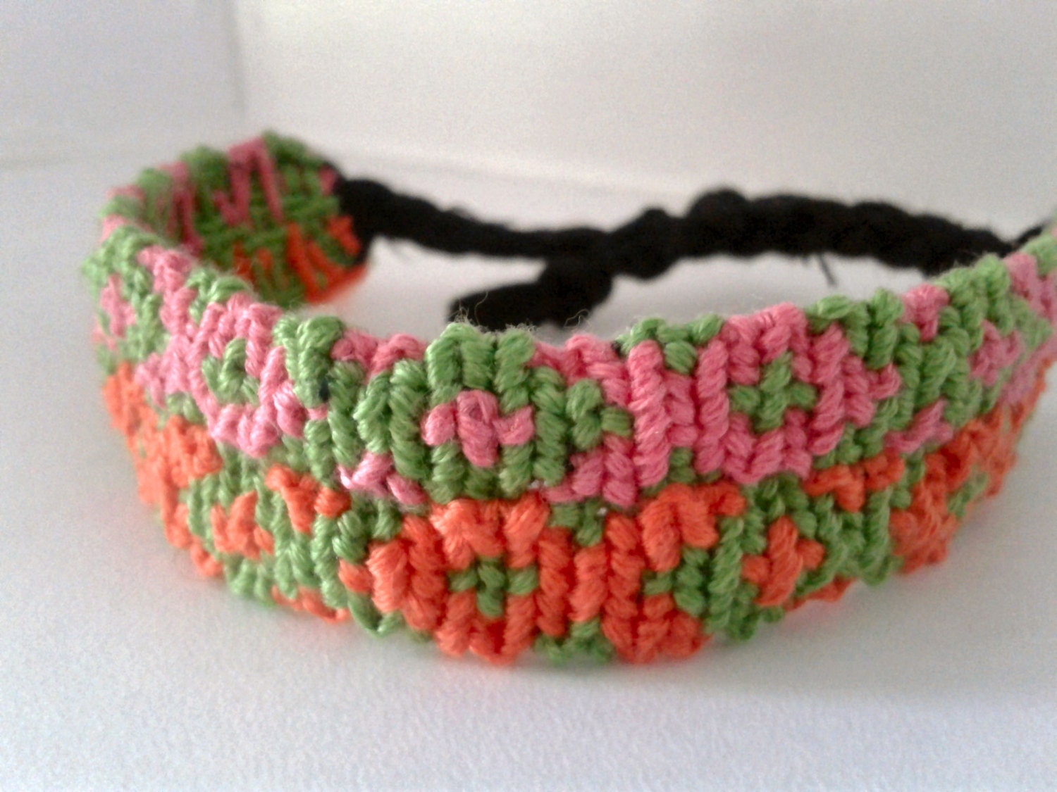 Fish Pattern Alpha Friendship Bracelet by OrraJewellery on Etsy