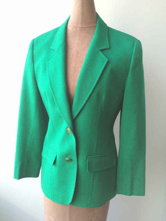 Pendleton Perfect Green Ladies Blazer Size Small