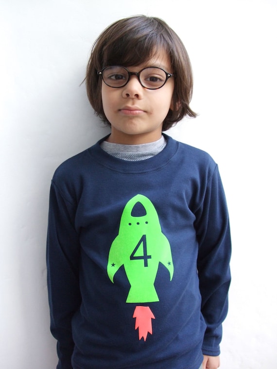 Rocket Kids T shirt Number/Birthday 1 5