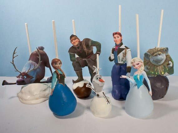 disney frozen cake pop topper printable digital by chicaandjo