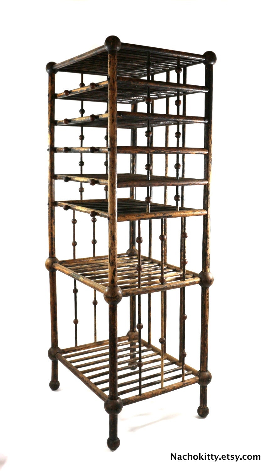 1880s Magazine & Book Stand Victorian Home Decor by BarnOwlGoods