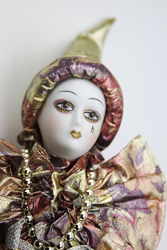 harlequin clown doll