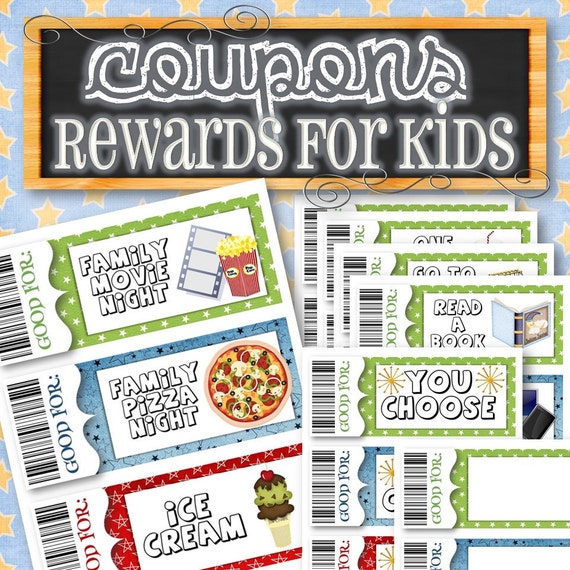 editable and easy to use printable reward coupons for kids