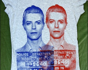 david bowie mug shot tshirt