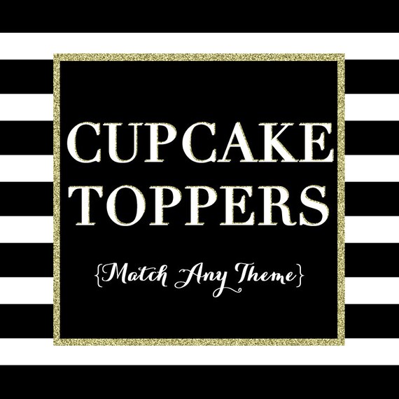 Decorative Circles-Cupcake Toppers - Match any design in shop - PRINTABLE PARTY CIRCLES Il_570xn