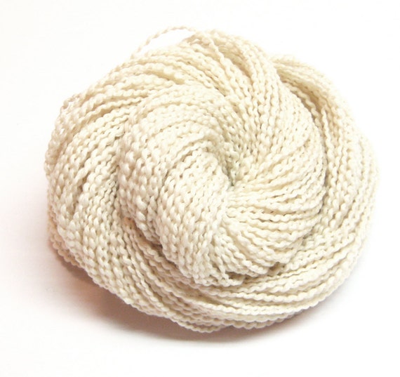 Chunky weight merino yarn in an undyed natural by TheGingkoLeaf