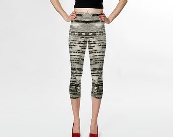 Deer Blossom Tree Pattern Print Women Leggings