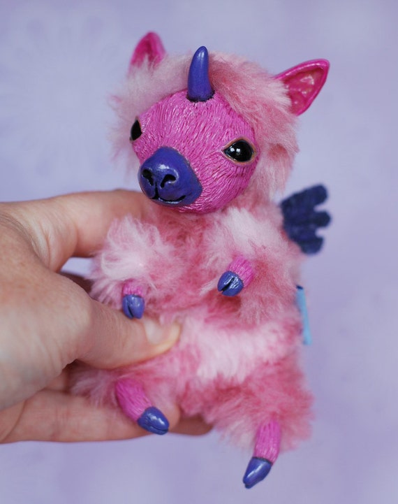 big pink unicorn teddy