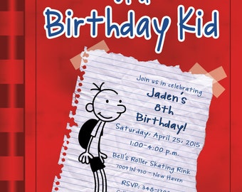 Diary Of A Wimpy Kid Party Invitations 7