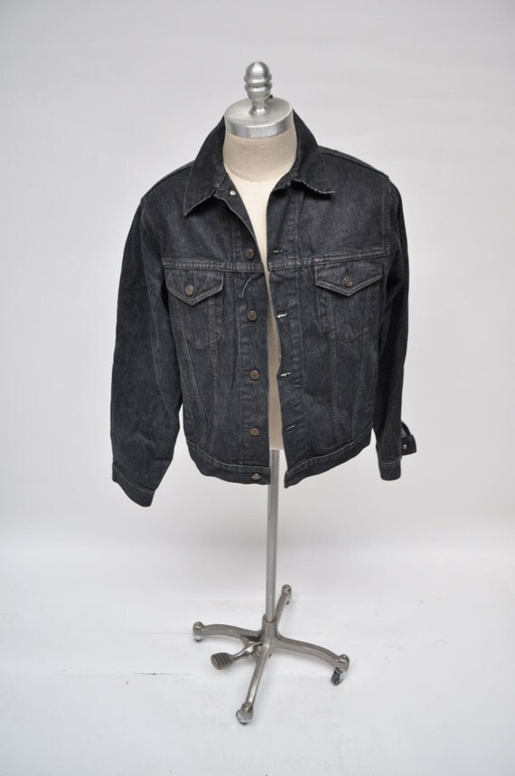 vintage jean jacket vintage gap black denim jacket medium
