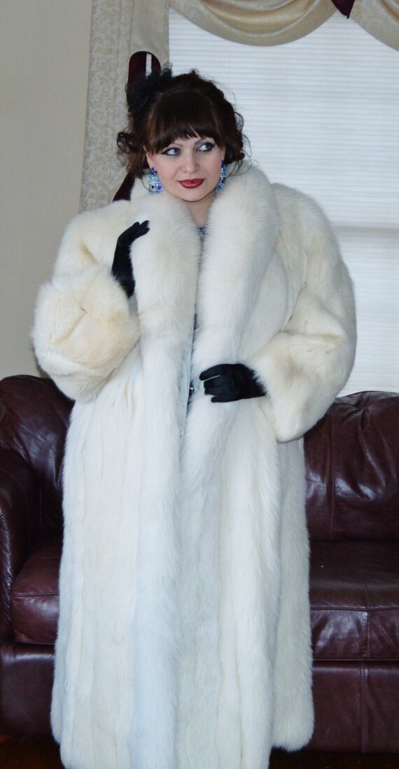 Red Fox Fur Coat With Hood And Belt Attached Looking Elegant Cheska Red Fox Full Length Coat