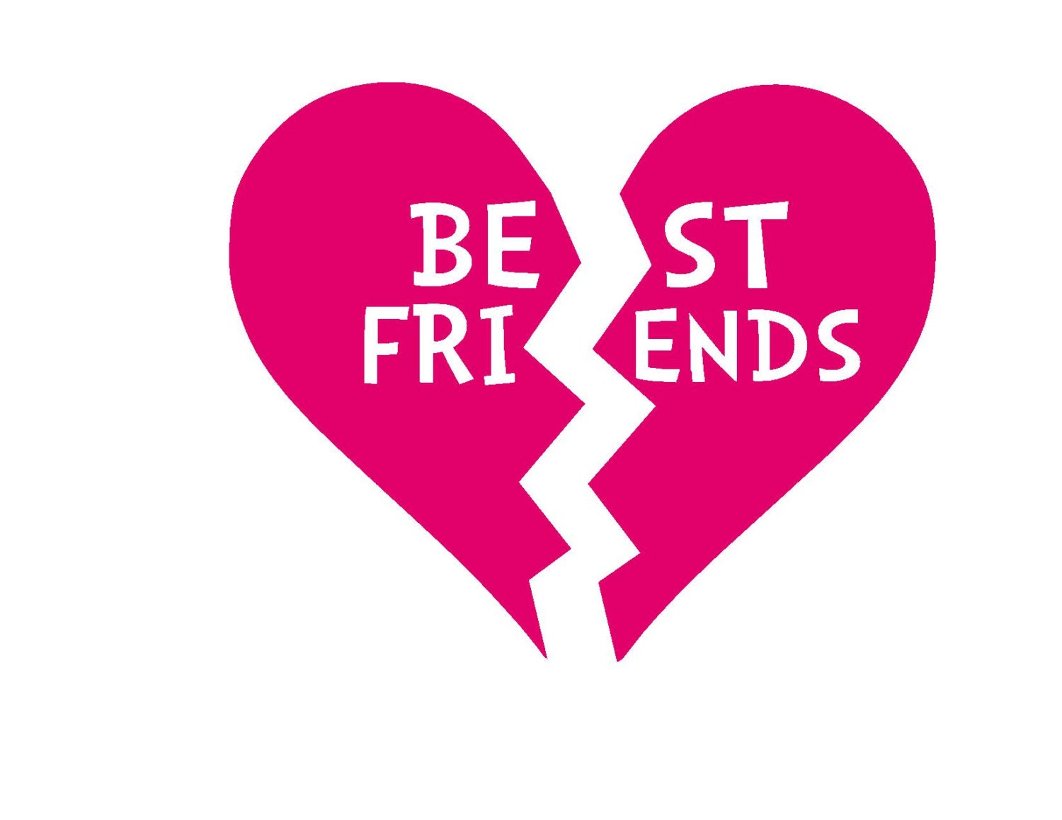 Best Friends Iron On Vinyl Decal