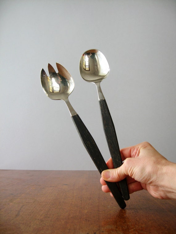 serving / utensils Spoons Serving measurements Stainless  Lundtofte Wenge  Danish / Utensils  with Modern