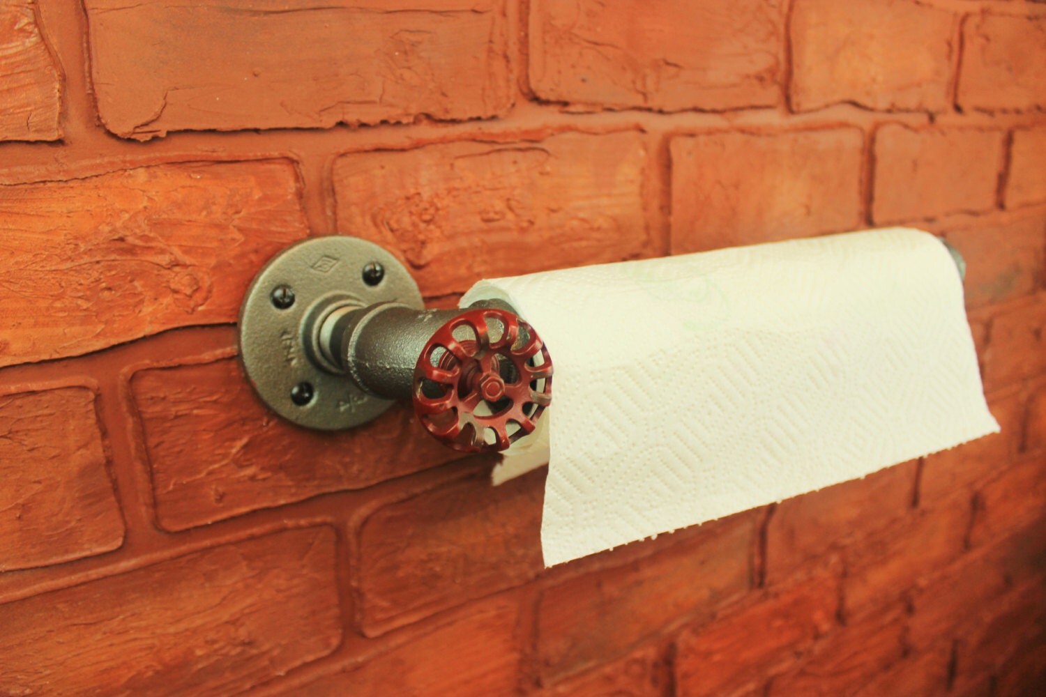 Paper Towel Holder Industrial Pipe Steampunk kitchen towel