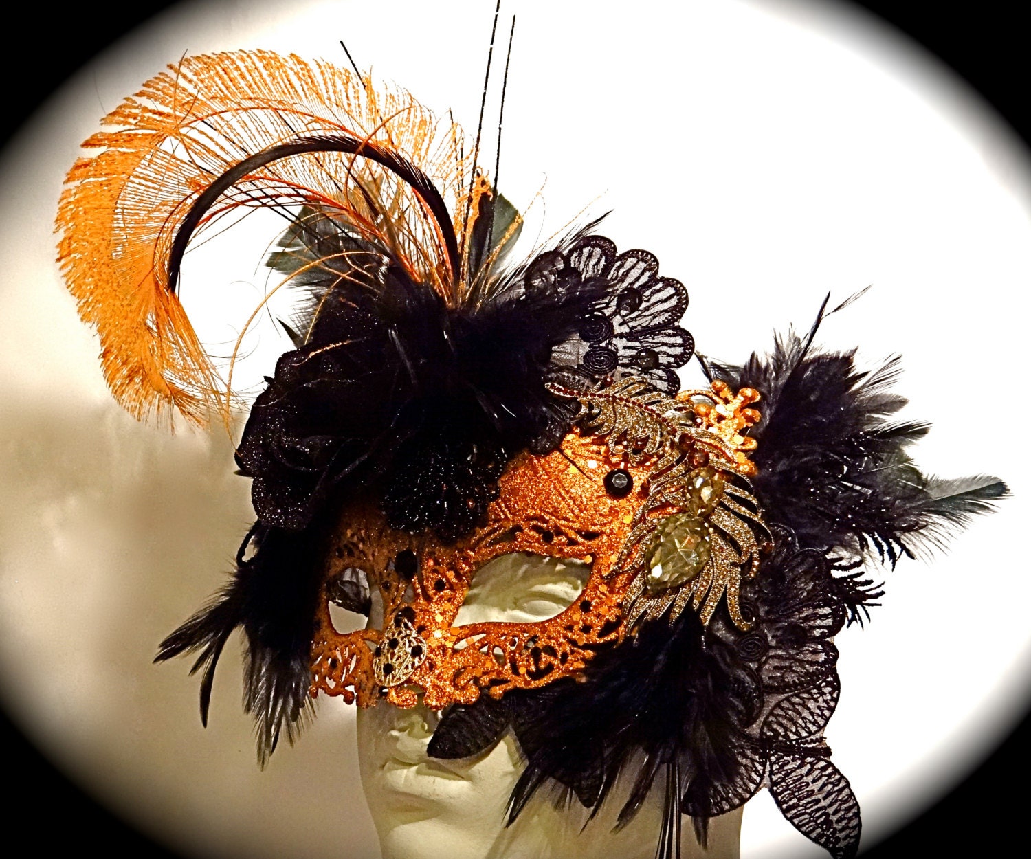 Madame Delia Masquerade Ball Mask Venetian Masks by Marcellefinery