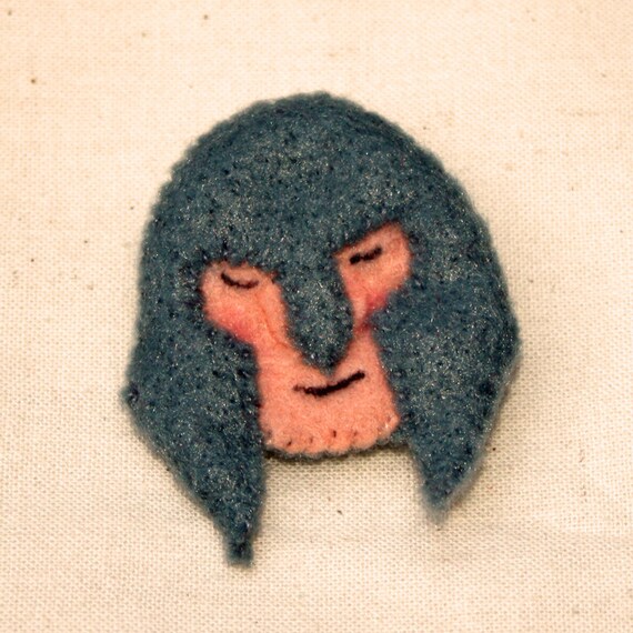Felt Gnome Brooch Spartan