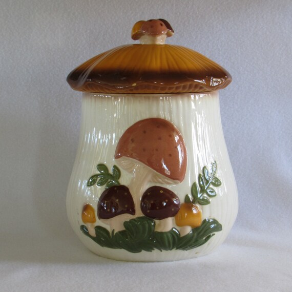 Extra Large Arnel's Mushroom Cookie Jar Canister by DayJahView