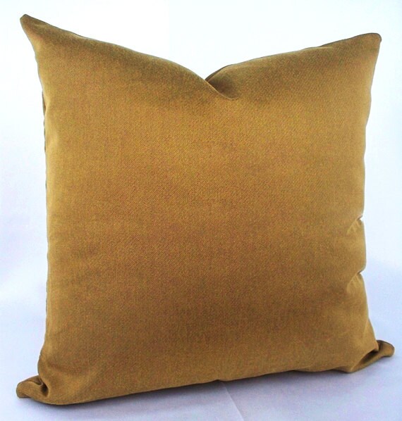 Gold home decor Solid color pillow Brown cushion cover sofa