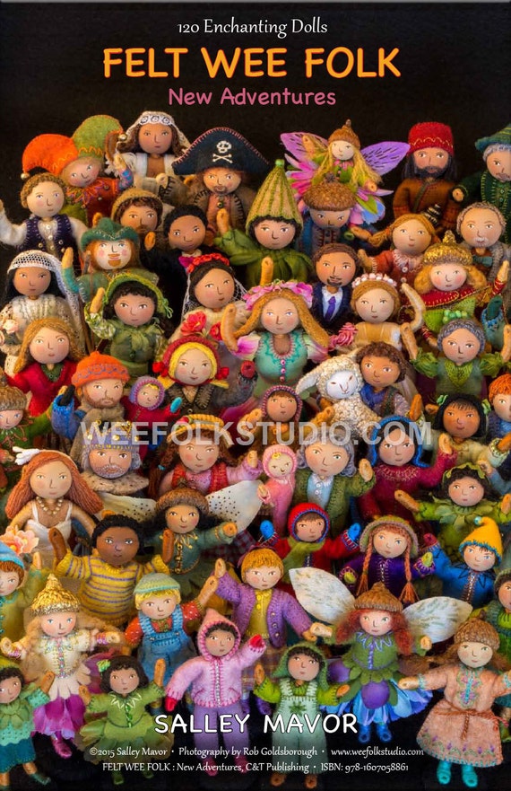 11 x 17 Poster Felt Wee Folk New Adventures waving crowd