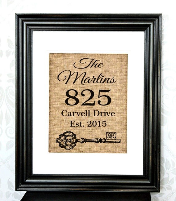 Items similar to Personalized Housewarming Gift Home Address Sign