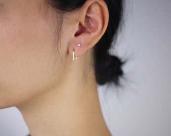 Simple Earrings Simple Gold Earrings Hook Earrings Minimalist Earrings Dainty Earrings