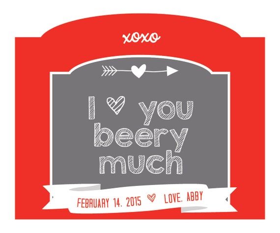 valentines beer labels custom beer labels i by