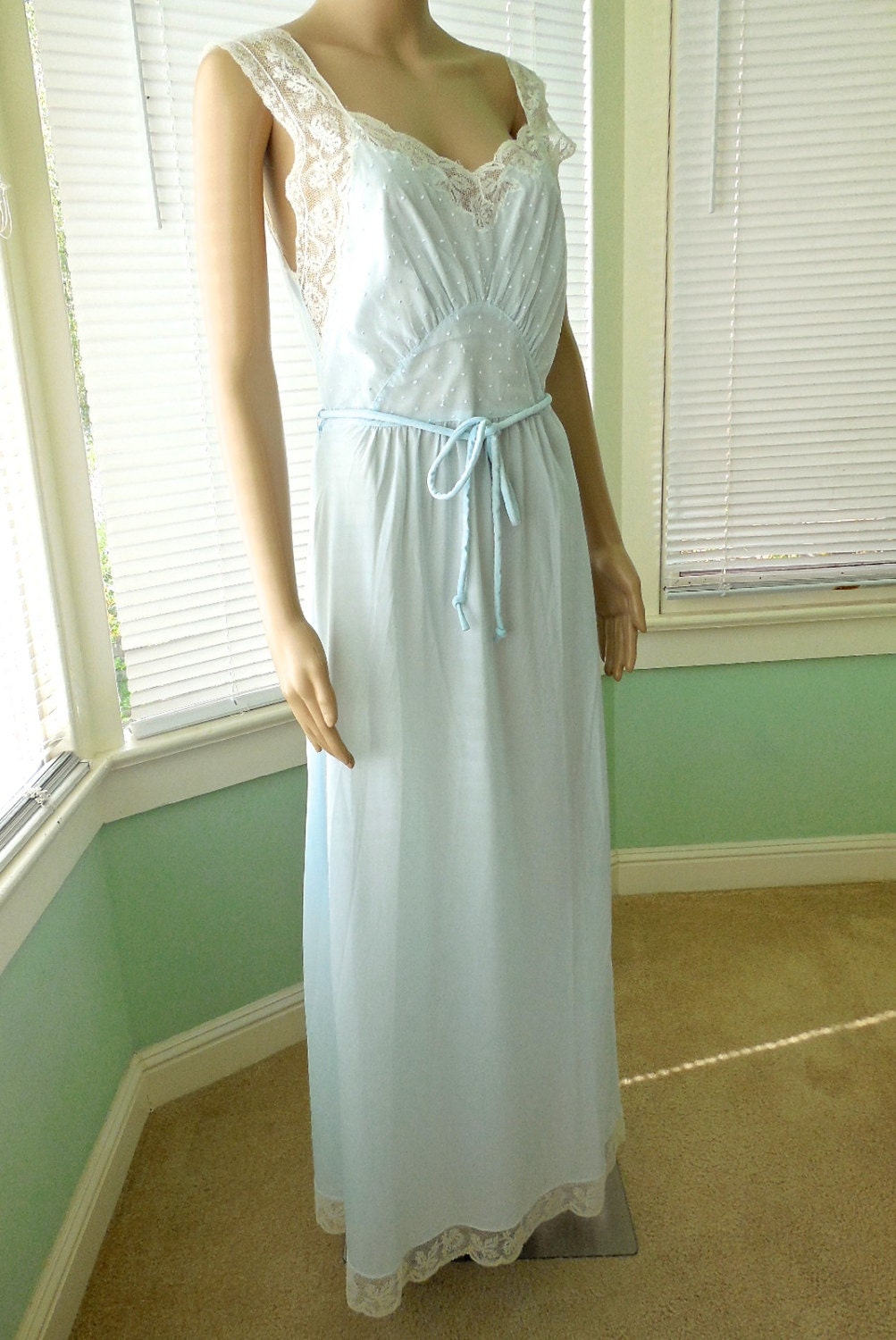 long sheer nightgown