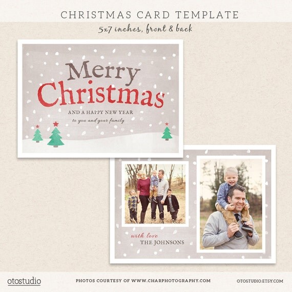 christmas card templates for photoshop