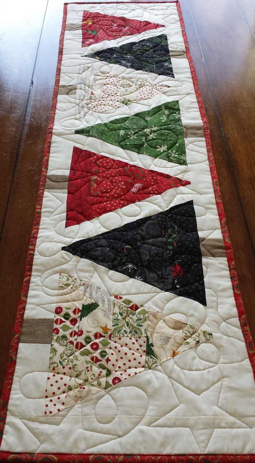 Christmas Tree Table Runner 13 x 49