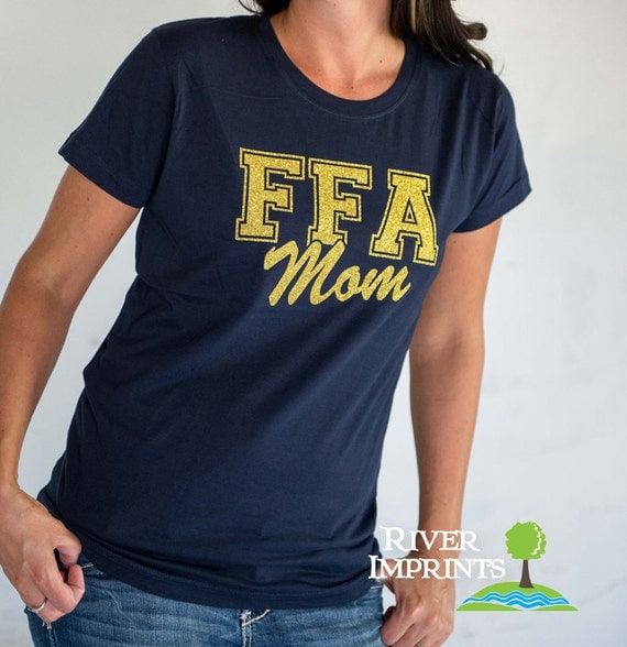 FFA MOM sparkly glitter tee shirt Choose from a Regular